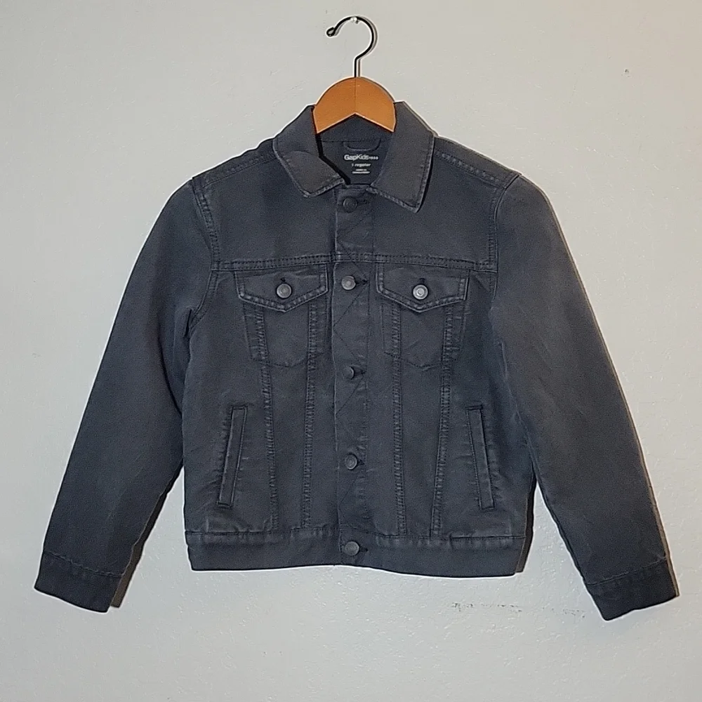 GAP KIDS Large(10-11)  BLK FLL Jean Jacket BLBKWASH